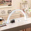 Image of Beauty salon U-shaped LED desk lamp semi monthly lighting fixture eye protection tricolor dimming beauty nail supplement light