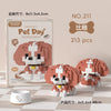 Image of Cat Animal Brick Toy for Children Girls 8 To 10 Years Old Birthday Gift Construction Block Set Mini Building Blocks Educational
