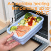 Image of 4pcs/set Silicone Rectangle Lunch Box Collapsible Bento Box Folding Food Container Bowl 300/500/800/1200ml for Dinnerware
