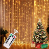 Image of 3x3m Curtain Garland on The Window USB Power Fairy Lights Festoon with Remote New Year Garland Led Lights Christmas Decor