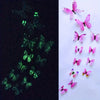 Image of New 12Pcs Fashion 3D Luminous Butterfly Creative Wall Sticker For DIY Wall Stickers Modern Wall Art Home Decorations DIY Gift