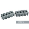 Image of Straight train tracks Curved accessories car blocks Building Sets DIY 10-100 pcs kids toys moc bricks City switch rail crossing