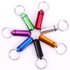 Image of 2PCS Waterproof Aluminum Pill Box Case Bottle Cache Drug Holder Container Keychain Medicine Box Health Care