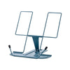 Image of Adjustable Desk Book Stand Cookbook Holder Portable Bookrest Non-slip Page Clips for Thick Book Cookbook Textbook Recipe