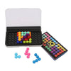 Image of 120 Challenges IQ 3D Puzzle Board Game Classic Pyramid Plate Pearl Logical Mind For Children Pyramid Beads Montessori Toys Gifts