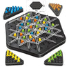 Image of Chain Triangle Chess Splendor Duel Board Game Strategy Game for Kids and Adults Fun Family Game Logic Chess Track Tables Game