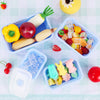 Image of Silicone Folding Bento Box 3Pcs/Set Collapsible Portable Lunch Box for Food Dinnerware Food Container Bowl Lunchbox Tableware
