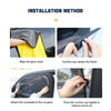 Image of SEAMETAL 2PCS Car Window Sunshade Cover Sun Shield UV Protection Auto Front Rear Black Window Curtain Summer Car Accessories