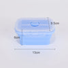 Image of Collapsible Food Storage Containers Silicone Lunch Box with Lid Food Bowls Kitchen Stackable Lunch Box for Pantry Freezer Safe