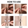 Image of 4/8Pairs Curtain Magnetic Button Detachable Curtain Fix Fastener Clip Prevent Light Adjustment Window Screen Close Magnet Buckle