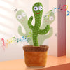 Image of Rechargeable Dancer Cactus Glowing Dancing Electronic Plush Toys Can Sing Record Lighten for Baby Toy Education Funny Gift