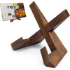 Image of Wooden Recipe Book Stand CD Record Plate Display Shelf Tabletop Photo Frame Ipad Rack Table Easel Cookbook Holder For Kitchen