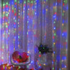 Image of 3x3m Curtain Garland on The Window USB Power Fairy Lights Festoon with Remote New Year Garland Led Lights Christmas Decor