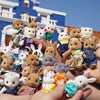 Image of Rabbit Doll 1/12 Micro Dollhouse Reindeer Sheep Elephant Squirrel Family Kitchen Toy Miniature Furniture Set Girl Toy Gift