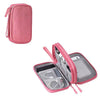 Image of Data Cable Storage Bag Waterproof Portable Cords USB Chargers Carry Case Travel Power Banks Memory Cards Organizer Bag