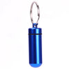 Image of 2PCS Waterproof Aluminum Pill Box Case Bottle Cache Drug Holder Container Keychain Medicine Box Health Care