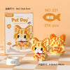 Image of Cat Animal Brick Toy for Children Girls 8 To 10 Years Old Birthday Gift Construction Block Set Mini Building Blocks Educational