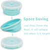 Image of Silicone Collapsible Food Storage Containers-Prep/Storage Bowls with Lids – Set of 1 Round Silicone Lunch Containers – Microwave