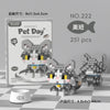 Image of Cat Animal Brick Toy for Children Girls 8 To 10 Years Old Birthday Gift Construction Block Set Mini Building Blocks Educational