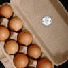 Image of Carton Labels 1 Roll Fresh Stickers Round Packaging Chicken Eggs Use 381mm Farmer Produce Kitchen