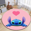 Image of Stitch Cartoon HD Printed Round Carpet Dropshipping Rug for Living Room Area Rug Large Pet Mat Soft Circle Rugs Room Carpet