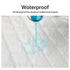Image of Waterproof Throw Mattress Cover Bed Fitted Sheet Mattress Protector Single/Double/140/160 Muti Size  Gray/White
