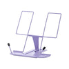 Image of Adjustable Desk Book Stand Cookbook Holder Portable Bookrest Non-slip Page Clips for Thick Book Cookbook Textbook Recipe