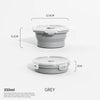 Image of Collapsible Food Storage Containers Silicone Lunch Box with Lid Food Bowls Kitchen Stackable Lunch Box for Pantry Freezer Safe