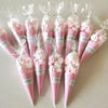 Image of 50Pcs Clear Cone Candy Bags Food Snack Packaging Plastic Bag With Ties Wedding Birthday Party Favors Decoration DIY Gift Bags