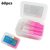 Image of 30/60Pcs 0.6-1.2mm Interdental Brushes Health Care Teeth Push-Pull Brush Removes Food Plaque Whitening Cleaner Oral Hygiene Tool