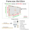 Image of 40x60 50x70 60x90 60x120 DIY Wood Frame Kit for Canvas Oil Painting Frame Bars Wood Frame for Diamond Painting Wall Art Frame
