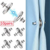 Image of 4/8Pairs Curtain Magnetic Button Detachable Curtain Fix Fastener Clip Prevent Light Adjustment Window Screen Close Magnet Buckle