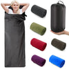 Image of Fleece Sleeping Bag Portable Ultra-light Polar Travel Sheets for Adults Outdoor Camping Tent Bed Warm Sleeping Bag Liner