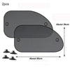 Image of SEAMETAL 2PCS Car Window Sunshade Cover Sun Shield UV Protection Auto Front Rear Black Window Curtain Summer Car Accessories